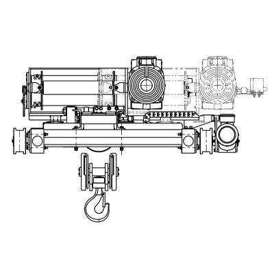 Wciągnik dźwignicowy z wielozwojowym układem prowadzenia liny TOWER-P z modułem płynnej jazdy i podnoszenia
