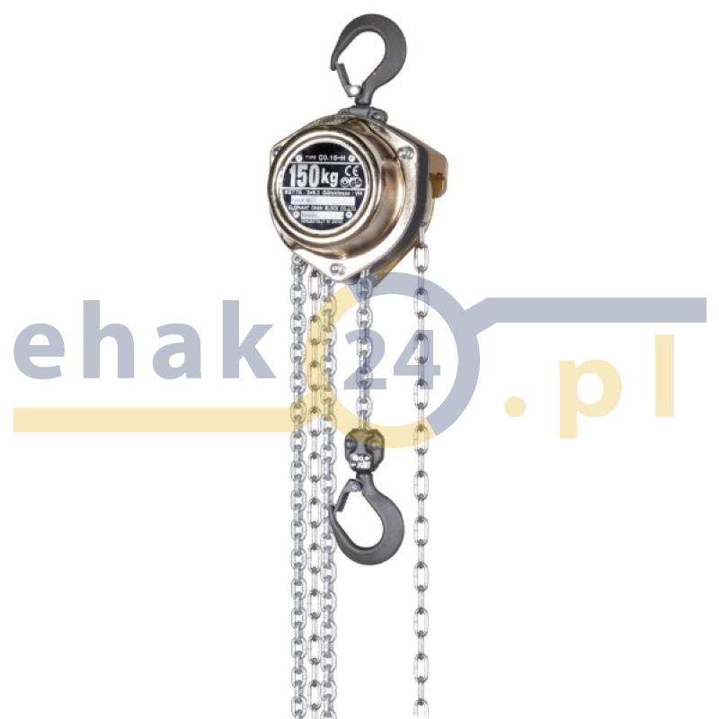 Wciągnik łańcuchowy ręczny chromowany HOISTMAN