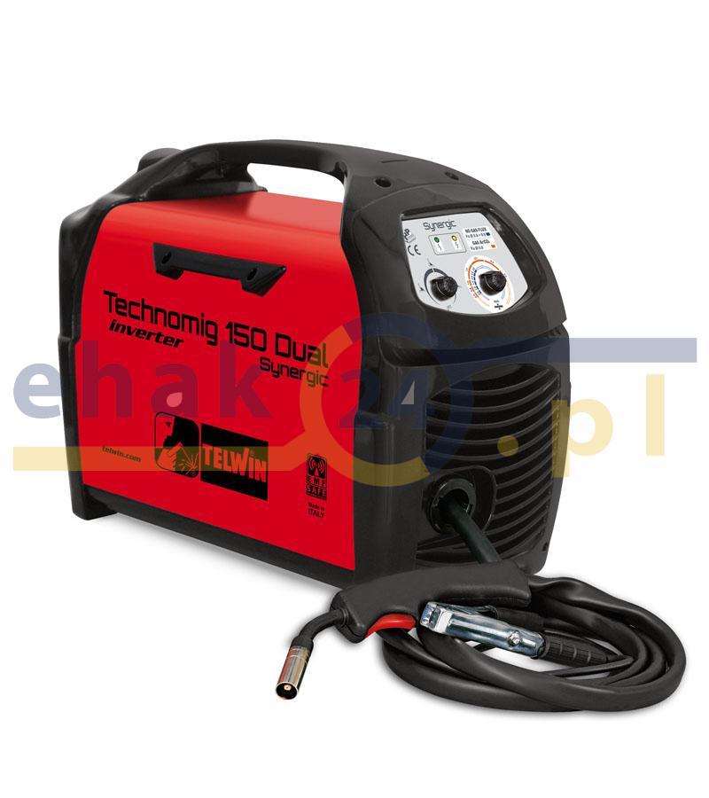 Inwertorowy półautomat spawalniczy MIG/MAG FLUX 230V-80A (60%) TECHNOMIG 150 DUAL SYNERGIC