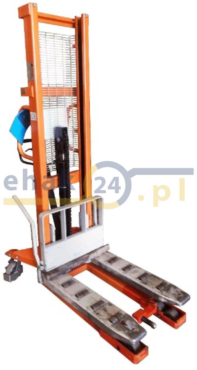 Wózek ręczny podnośnikowy do montażu kręgów