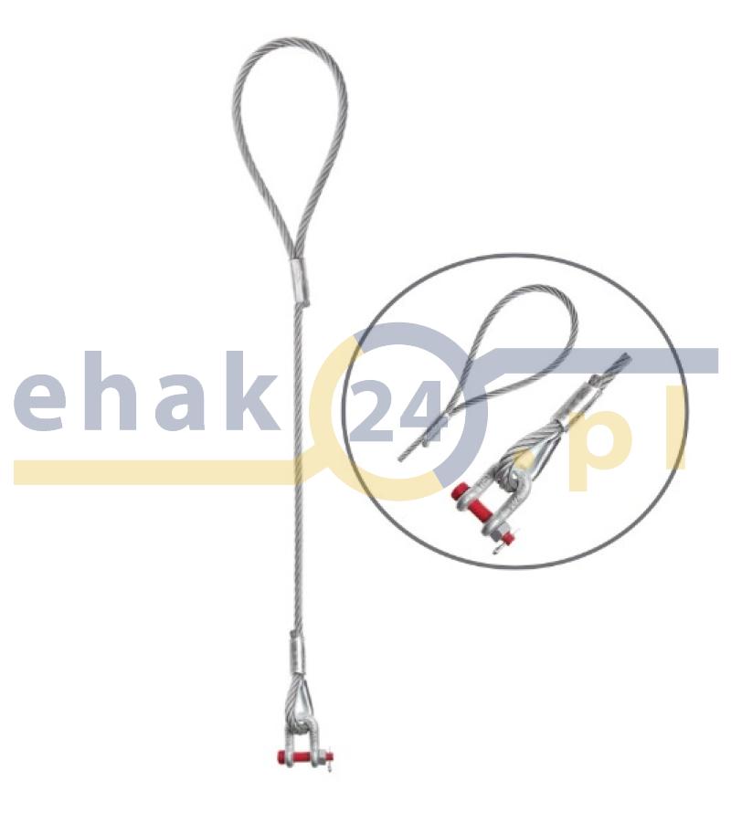 Zawiesia linowe 1-cięgnowe pętla-szakla