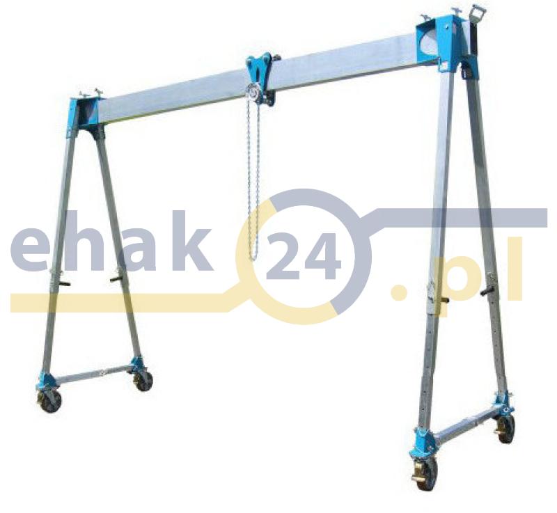 Wciągarka bramowa aluminiowa przejezdna AWP-1000kg