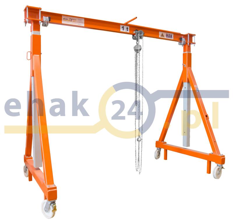 Wciągarka bramowa stalowa przejezdna z regulacją wysokości DOR 1000kg typ I