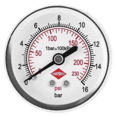 Manometr 50 mm 1/4" 0-16 bar - przyłącze tylne