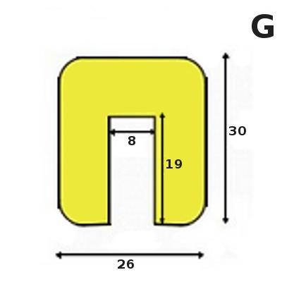 Profil poliuretanowy G wsadowy