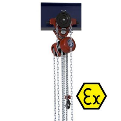 Wciągnik łańcuchowy przejezdny ATEX HSLW-EX