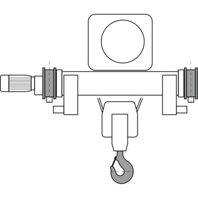 Wciągnik linowy elektryczny przejezdny DWUBELKOWY EM-53 - 4 linowy  udźwig 4,0t