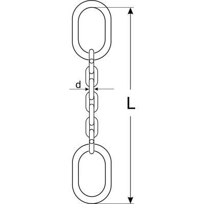 Zawiesia łańcuchowe 1-cięgnowe z ogniwem