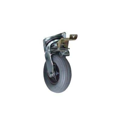 Zestaw kołowy obrotowy z hamulcem 8x2” 200x50 - udźwig 80 kg